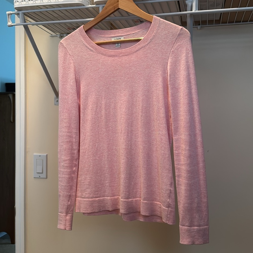 J.Crew Pink Long Sleeve Sweater